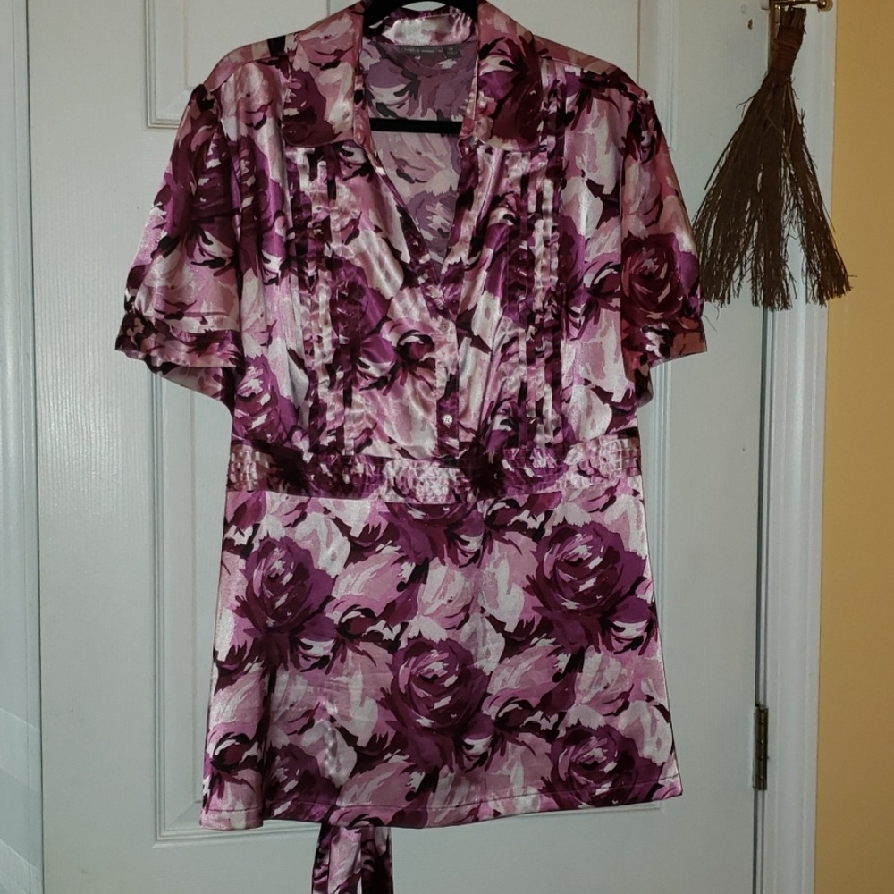 Blouse Apt. 9 purple,pink,white and black size 3x